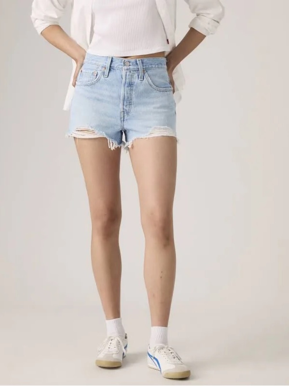 Levi’s 501 Original Light Wash Jean Shorts Size 26